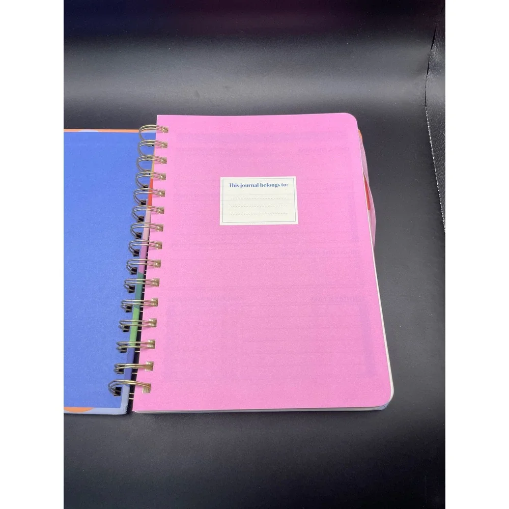 Spritz Guided Journal Rainbow Don't Stress Do Your Best Wellness Planner 8x6.5